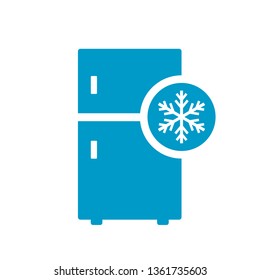 Fridge vector icon on white background