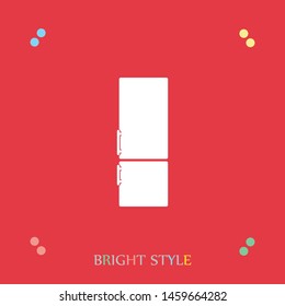 A fridge vector icon, a symbol of a fridge.A sign of a refrigerator. Refrigeration icon.