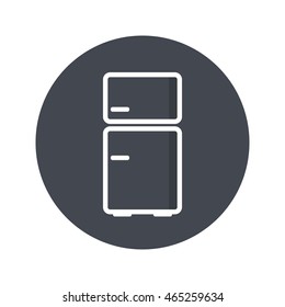 Fridge vector. Icon for web and mobile application. Flat design style.