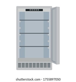 Fridge vector icon.Cartoon vector icon isolated on white background fridge.