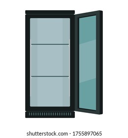 Fridge vector icon.Cartoon vector icon isolated on white background fridge.