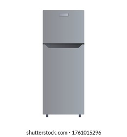 Fridge vector icon.Cartoon vector icon isolated on white background fridge.