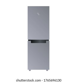 Fridge vector icon.Cartoon vector icon isolated on white background fridge.
