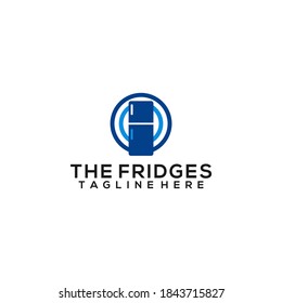 The fridges logo template vector