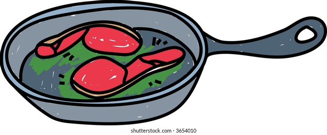 fried bacon