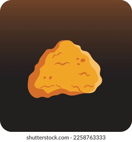 Fried chicken breast, fastfood illustration design.