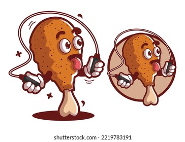 Personajes de la mascota del pollo frito