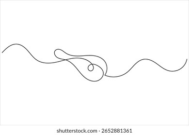 Baqueta de pollo frito dibujo continuo de una línea de fondo blanco con estilo de contorno minimalista
