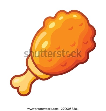 fried chicken drumstick single piece