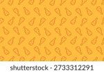 fried chicken drumsticks seamless pattern background. yellow background chicken thighs seamless pattern for packaging or wrapping paper.