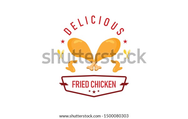 Fried Chicken Fast Food Logo Vector Stock Vector (Royalty Free ...