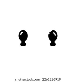 Fried chicken Icon, Logo, and illustration Vector