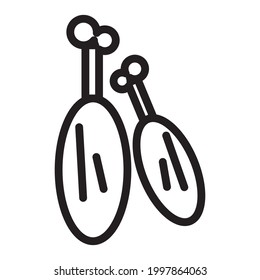 fried chicken icon or logo vector illustration of isolated sign symbol, vector illustration with high quality black outline.