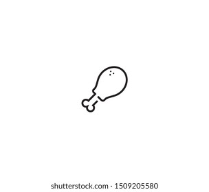fried chicken icon vector design element logo template