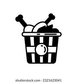 Fried Chicken icon in vector. Illustration