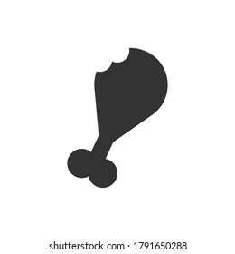 Fried chicken icon.Fried chicken leg icon vector.