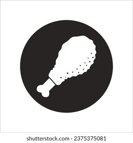 fried chicken icon,vector illustration template design