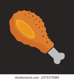 fried chicken icon,vector illustration template design