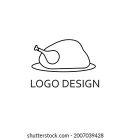 fried chicken illustration for company
