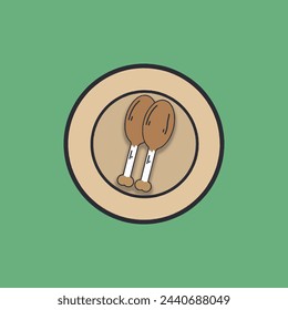 imagen de fondo y textura de pollo frito