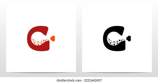 Fried Chicken Leg Letter Logo Design G