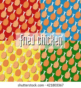 Fried Chicken Leg Vector