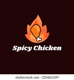 fried chicken logo and font, emblem, badge object graphic illustration