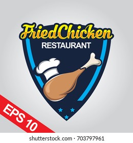 Fried Chicken logo, Set chicken logo