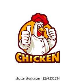 fried chicken logo template vector illustration