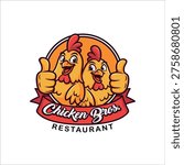 Fried Chicken restaurant logo template