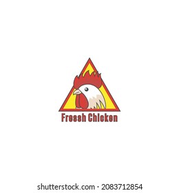 Fried chicken restaurant logo template. Set chicken label for business template illustration. Chicken mascot logo vector, Illustration of chicken. Banner illustration