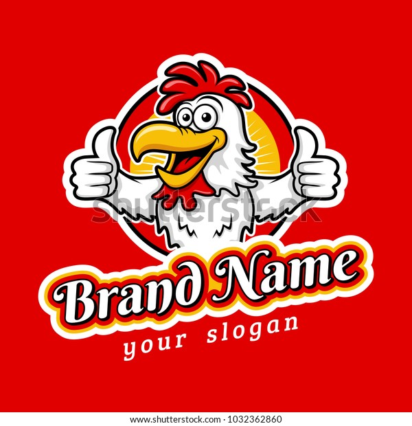 Fried Chicken Restaurant Logo Template Stock Vector (Royalty Free