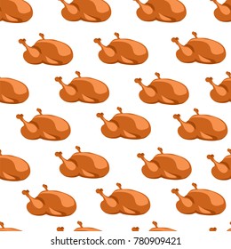 fried chicken. seamless pattern