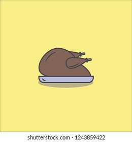 fried chicken thighs icon