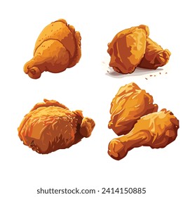 Fried Chicken Vector Delicious Bundle 