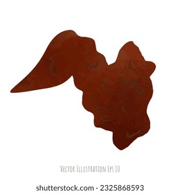 Fried chicken wings hand drawn, isolated on white background  ,vector illustration EPS 10