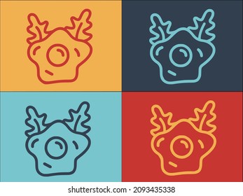 Arugula-Logo-Vorlage für frittiertes Ei, einfaches flaches Symbol für Essen, Mittagessen, arugula