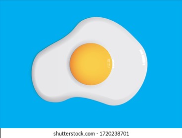 fried egg in background vector