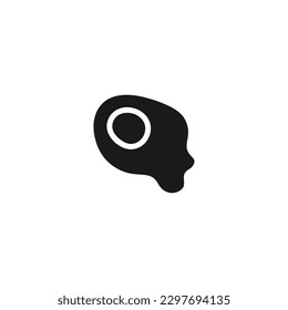Icono de relleno negro de huevo frito, ilustración vectorial de cocina mundial a la moda. Recursos gráficos editables para muchos fines.