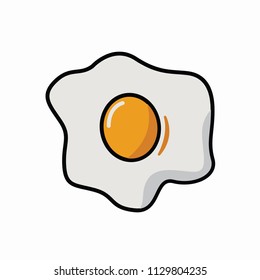 Fried Egg Cartoon