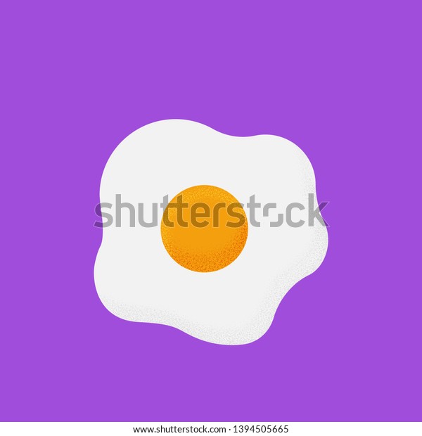 Fried Egg Emoji Vector Illustration Flat Stock Vector (Royalty Free