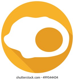 fried egg flat icon