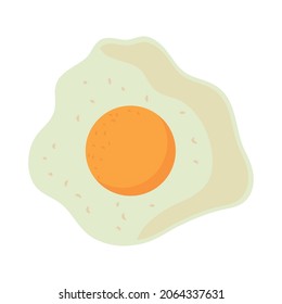 icono del vector de alimento de huevo frito