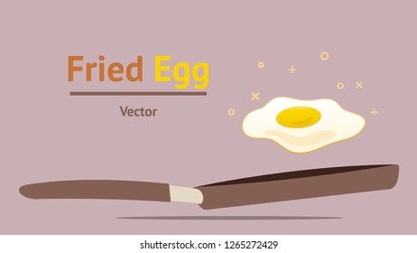 Fried Egg Graphic Vector illustration