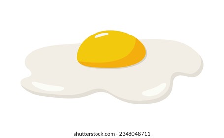 Fried egg icon. Breakfast concept. Isolated on white background.	
