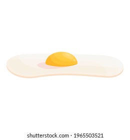 Fried egg icon. Cartoon of Fried egg vector icon for web design isolated on white background