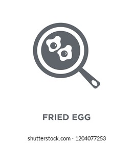 Fried egg icon. Fried egg design concept from Restaurant collection. Simple element vector illustration on white background.
