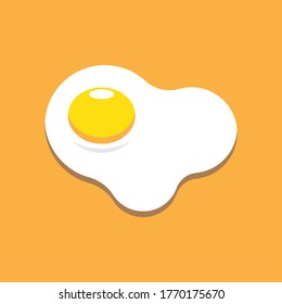Fried egg icon design. vector illustration
