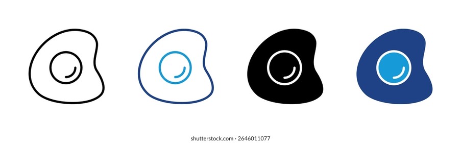 Fried Egg Icon Element für Design