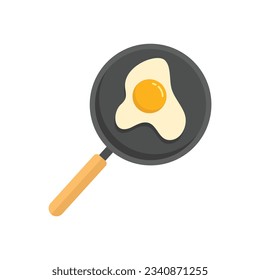 Fried egg icon. Flat illustration of Fried egg vector icon for web design isolated